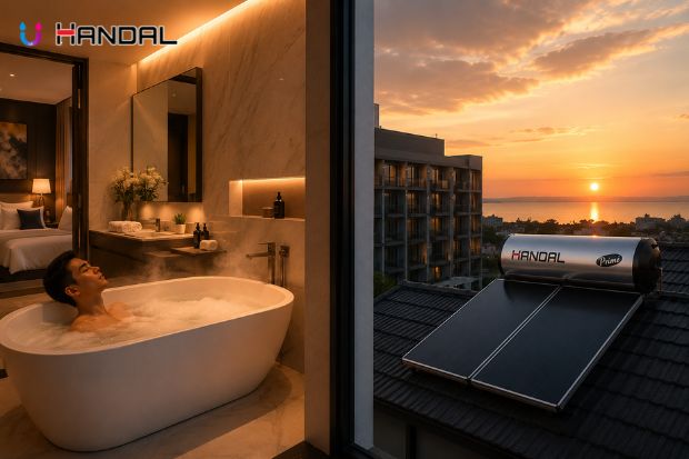 Pemanas Air Hotel Mendukung Kenyamanan Tamu Setiap Hari dengan sistem pemanas air yang membantu menyediakan air hangat secara stabil untuk meningkatkan kualitas pelayanan hotel