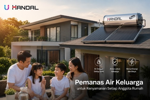 Pemanas Air Keluarga untuk Kenyamanan Setiap Anggota Rumah dengan solar water heater Handal yang menyediakan air hangat stabil, hemat energi, dan mendukung kebutuhan keluarga modern