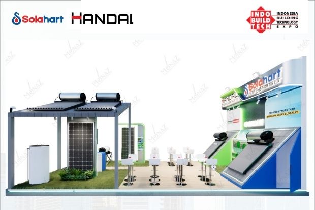 Booth Handal Water Heater di IBT Hadir Membawa Inovasi solar water heater modern untuk kebutuhan air hangat